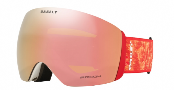 Oakley Flight Deck L Red Blaze / Prizm Snow Rose Gold schuine foto