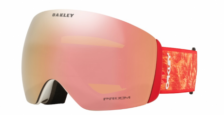 Oakley Flight Deck L Red Blaze / Prizm Snow Rose Gold schuine foto