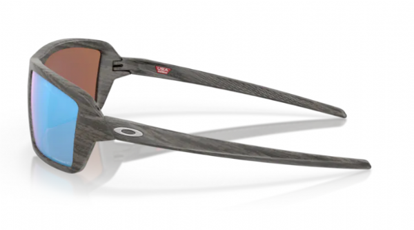 Oakley Cables Woodgrain/ Prizm Deep H2O Polarized zijkant