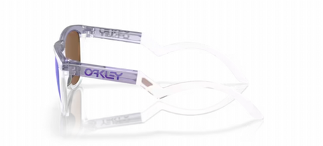 Oakley Frogskins Hybrid Matte Translucent Lilac/Clear/Prizm Violet zijkant