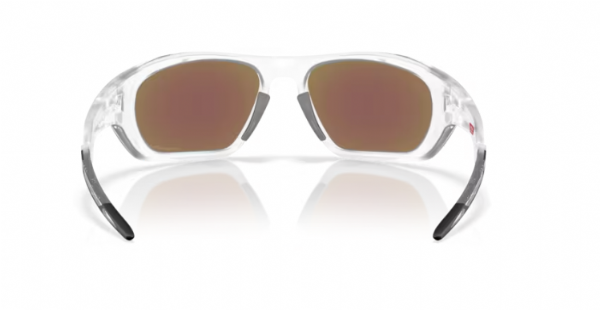 Oakley Lateralis Matte Clear/ Prizm Sapphire achterkant