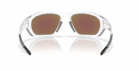 Oakley Lateralis Matte Clear/ Prizm Sapphire achterkant