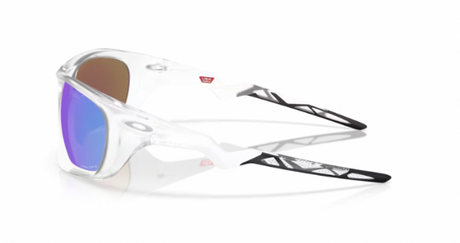 Oakley Lateralis Matte Clear/ Prizm Sapphire zijkant