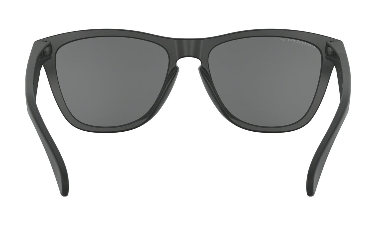 Oakley Frogskins Matte Black/ Prizm Black Polarized achterkant