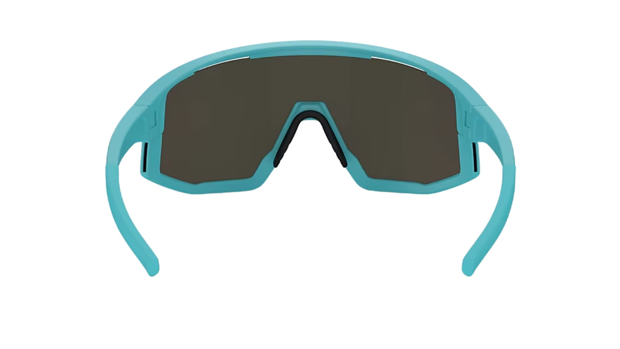Bliz Vision Sportbril Matte Turquoise / Blue/Green achterkant