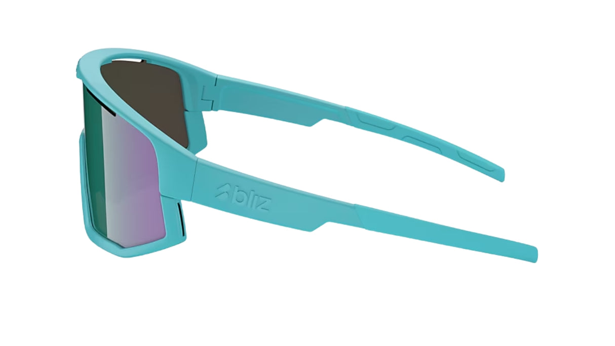 Bliz Vision Sportbril Matte Turquoise / Blue/Green zijkant