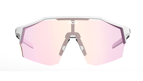 Koo Alibi Large White Matt / Fuchsia Photochromic voorkant categorie 1