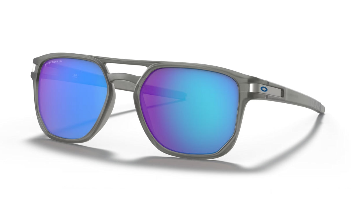 Oakley Latch Beta Matte Grey Ink/ Prizm Sapphire Polarized