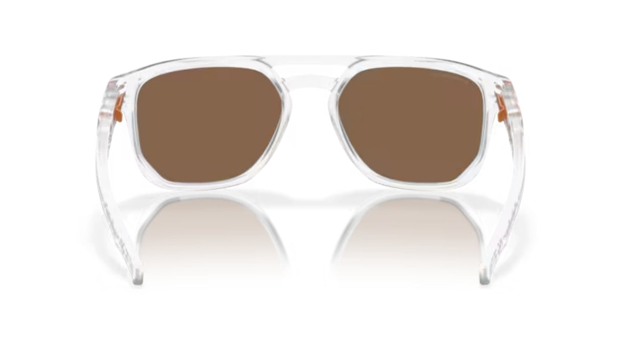 Oakley Latch Beta Matte Clear/ Prizm Bronze Achterkant