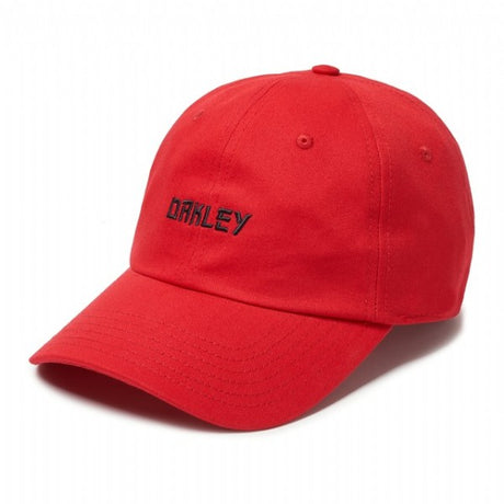 Oakley 6 Panel Japanese Logo Hat/ High Risk Red