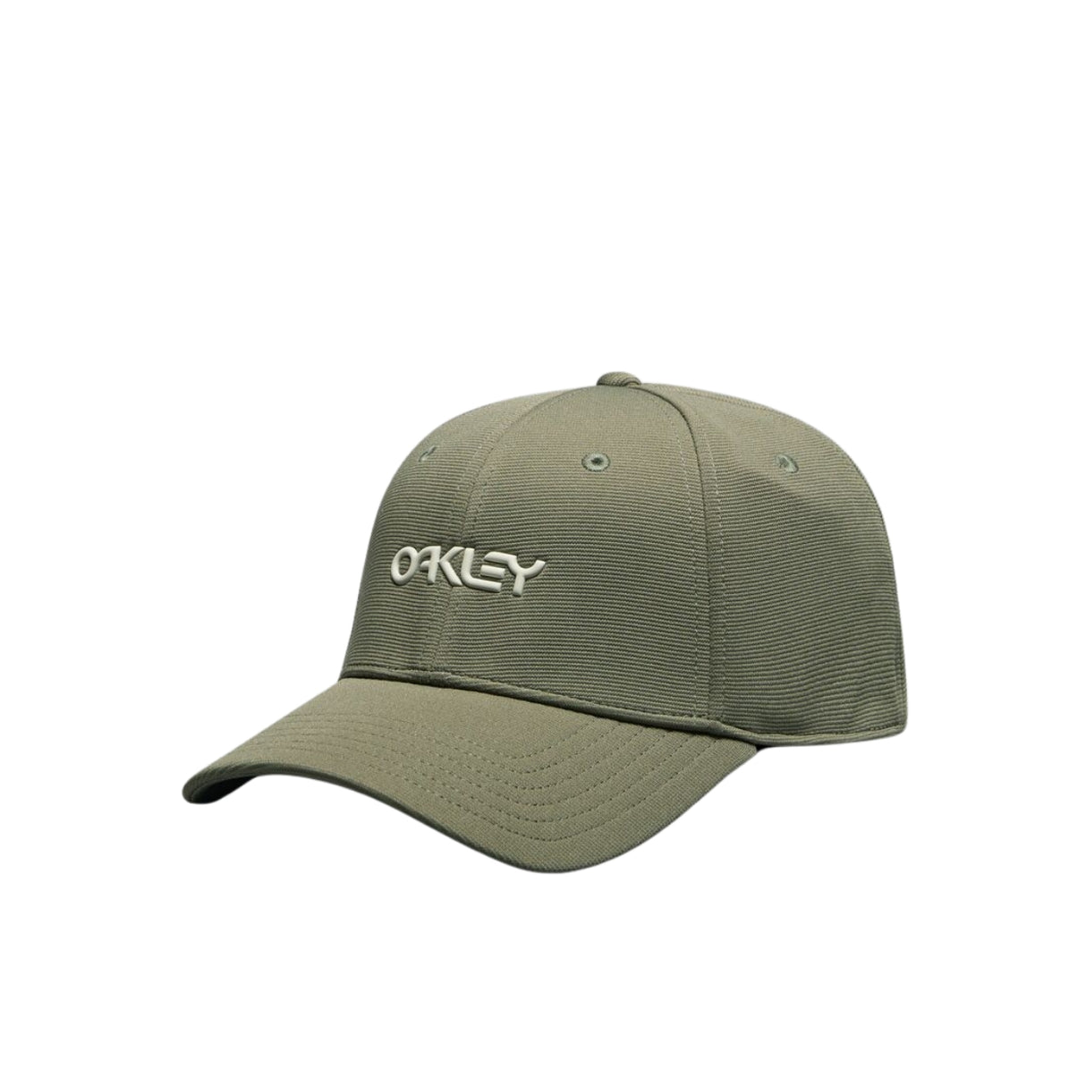 Oakley-6-Panel-Stretch-Metallic-Hat-Deep-Olive-Mist