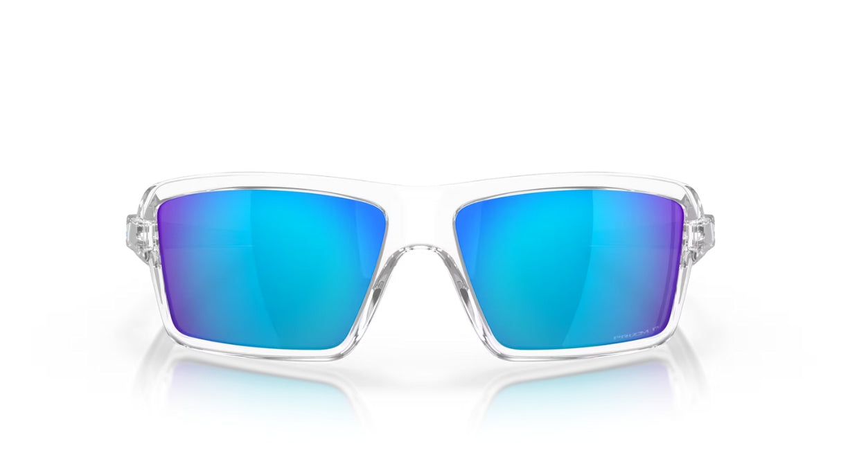 Oakley Cables Polished Clear Prizm Sapphire Polarized voorzijde