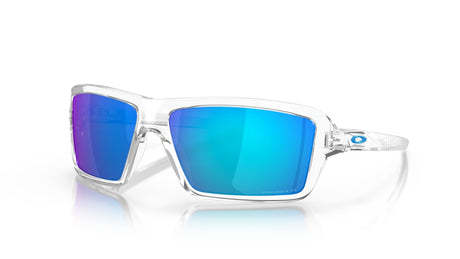 Oakley Cables Polished Clear Prizm Sapphire Polarized
