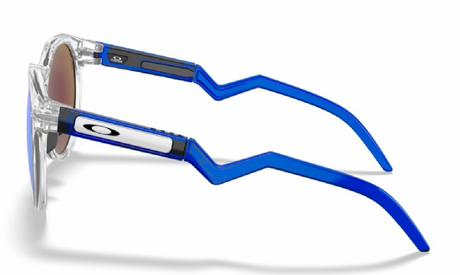 Oakley Custom HSTN L Polished Clear Crystal Blue/ Prizm Sapphire Zijkant
