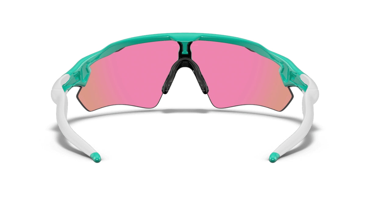 Oakley Custom Radar EV Path Celeste / Prizm Golf achterkant