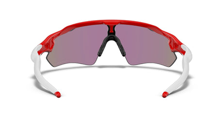 Oakley Custom Radar EV  Redline/ Prizm Jade achterzijde