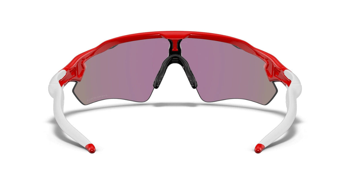 Oakley Custom Radar EV Redline/ Prizm Jade achterzijde