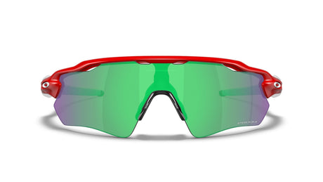 Oakley Custom Radar EV  Redline/ Prizm Jade vooraanzicht