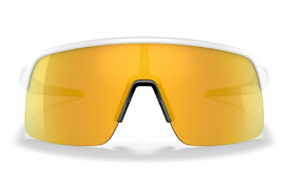 Custom Oakley Sutro Lite met wit frame en gouden 24k lens