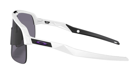 Oakley-Custom-Sutro-Lite-Matte-White-Purple-Icon-Prizm-Grey-zijkant