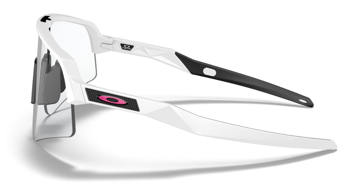 Oakley Custom Sutro Lite Sweep Matte White Clear Zijaanzicht