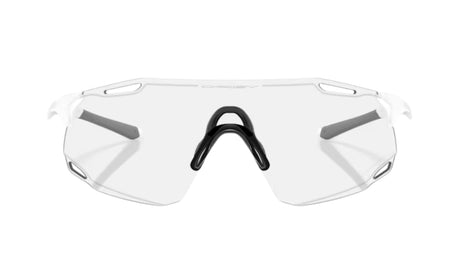 Oakley Cybr Dyno Matte White/ Clear to Black Photochromic 50% Voorkant