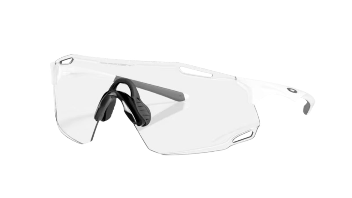 Oakley Cybr Dyno Matte White/ Clear to Black Photochromic 50%