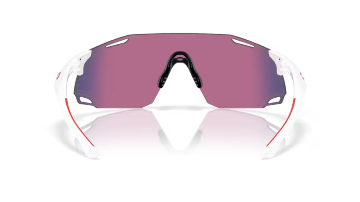 Oakley Cybr Dyno Polished White/ Prizm Road achterkant