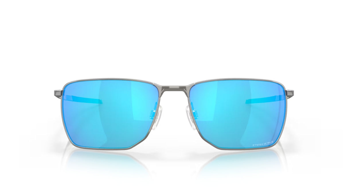 Oakley Ejector Satin Chrome Prizm Sapphire voorzijde