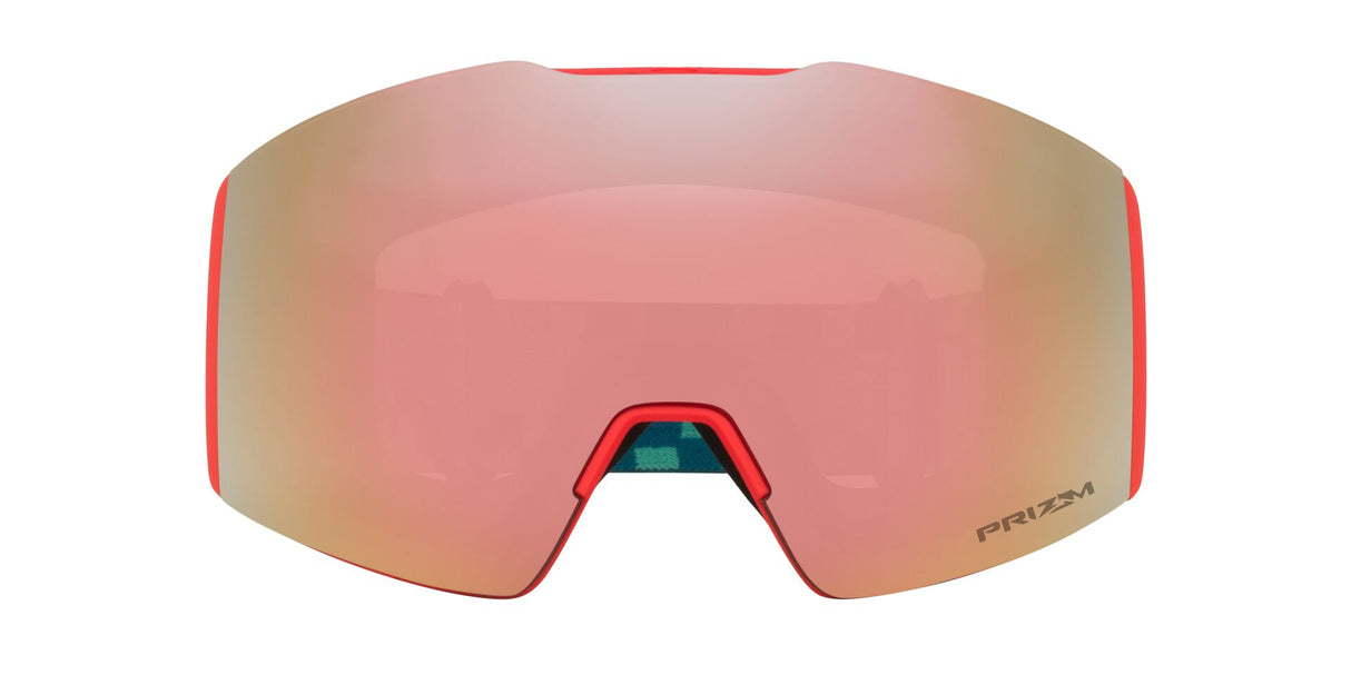 Oakley-Fall-Line-M-(medium)-Pacific-Chex-Prizm-Snow-Rose-Gold-Iridium-voorkant