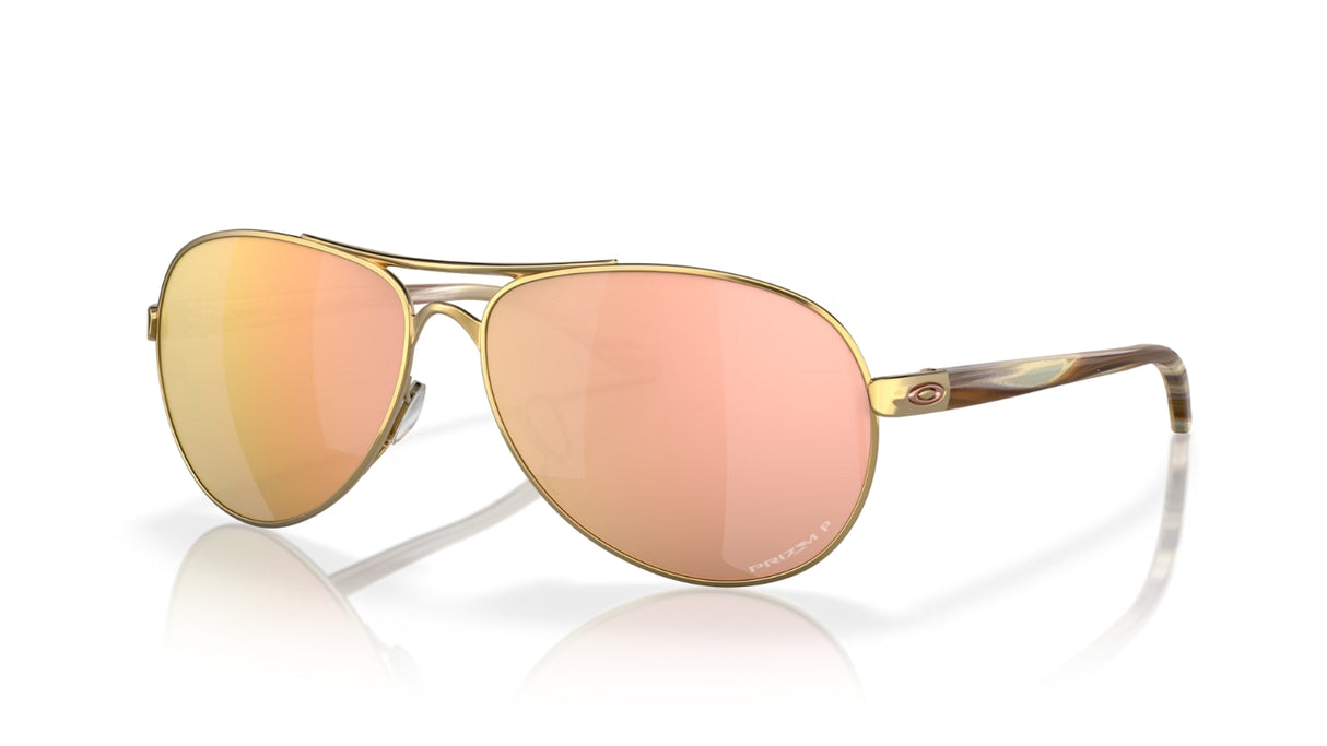 Oakley Feedback Polished Gold Prizm Rose Gold Polarized