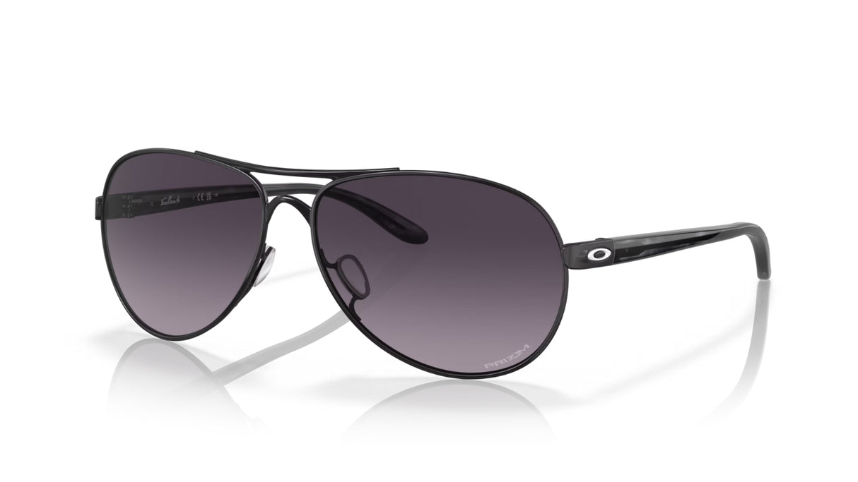 Oakley Feedback Satin Black Prizm Grey Gradient