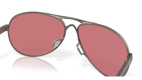 Oakley Feedback Satin Gunmetal/ Prizm Dark Golf achterzijde schuin