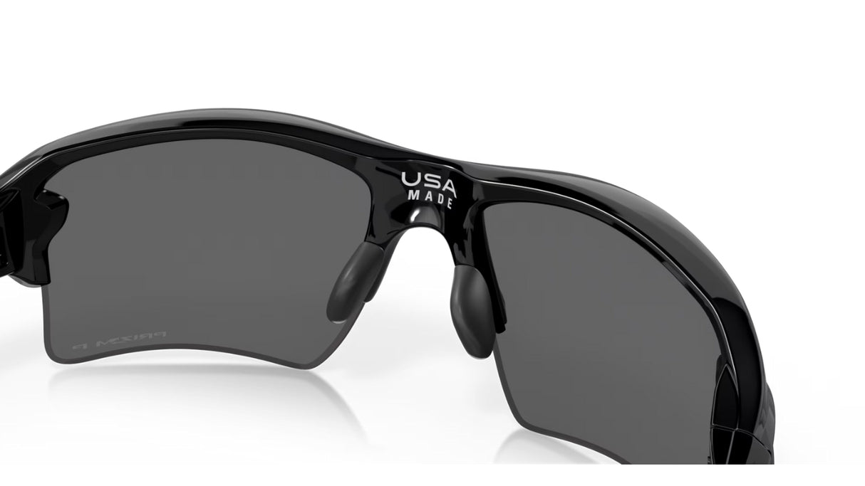 Oakley Flak 2.0 XL Polished Black Prizm Black Polarized achterzijde schuin