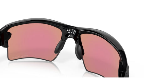 Oakley Flak 2.0 XL Polished Black Prizm Golf achterzijde schuin