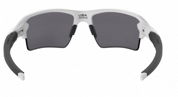 Oakley Flak 2.0 XL Polished White Prizm Black Polarized achterzijde