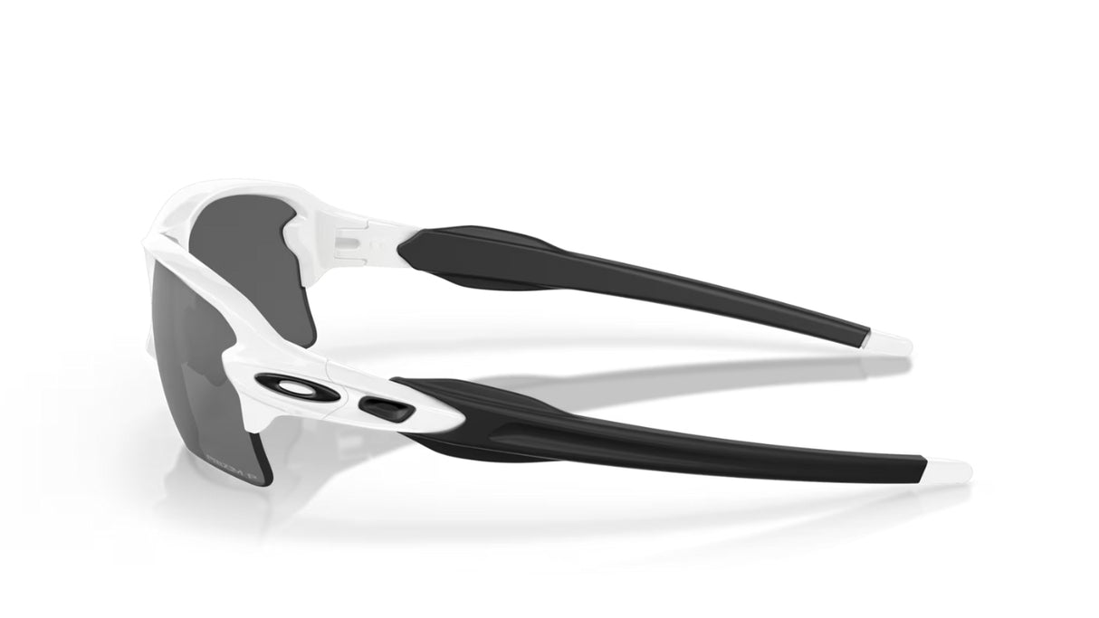 Oakley Flak 2.0 XL Polished White Prizm Black Polarized zijaanzicht