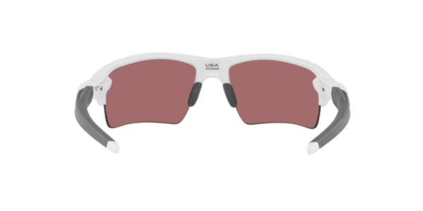 Oakley Flak 2.0 XL Polished White Prizm Deep H20 Polarized achterzijde