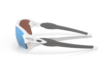 Oakley Flak 2.0 XL Polished White Prizm Deep H20 Polarized zijaanzicht