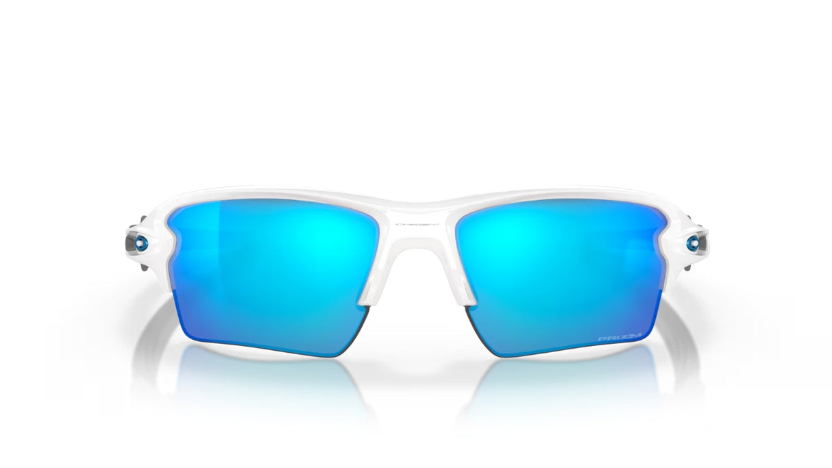 Oakley Flak 2.0 XL Polished White Prizm Sapphire voorzijde