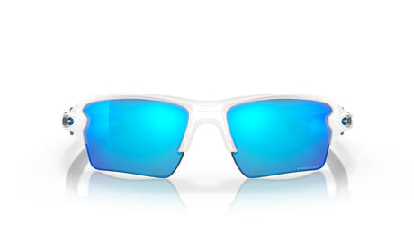 Oakley Flak 2.0 XL Polished White Prizm Sapphire voorzijde