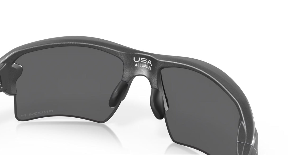 Oakley Flak 2.0 XL Steel Prizm Black Polarized achterzijde