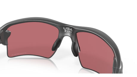 Oakley Flak 2.0 XL Steel Prizm Dark Golf achterzijde schuin