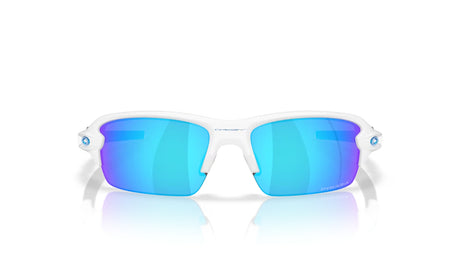 Oakley Flak S Polished White Prizm Sapphire voorzijde