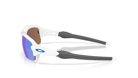 Oakley Flak S Polished White Prizm Sapphire zijaanzicht