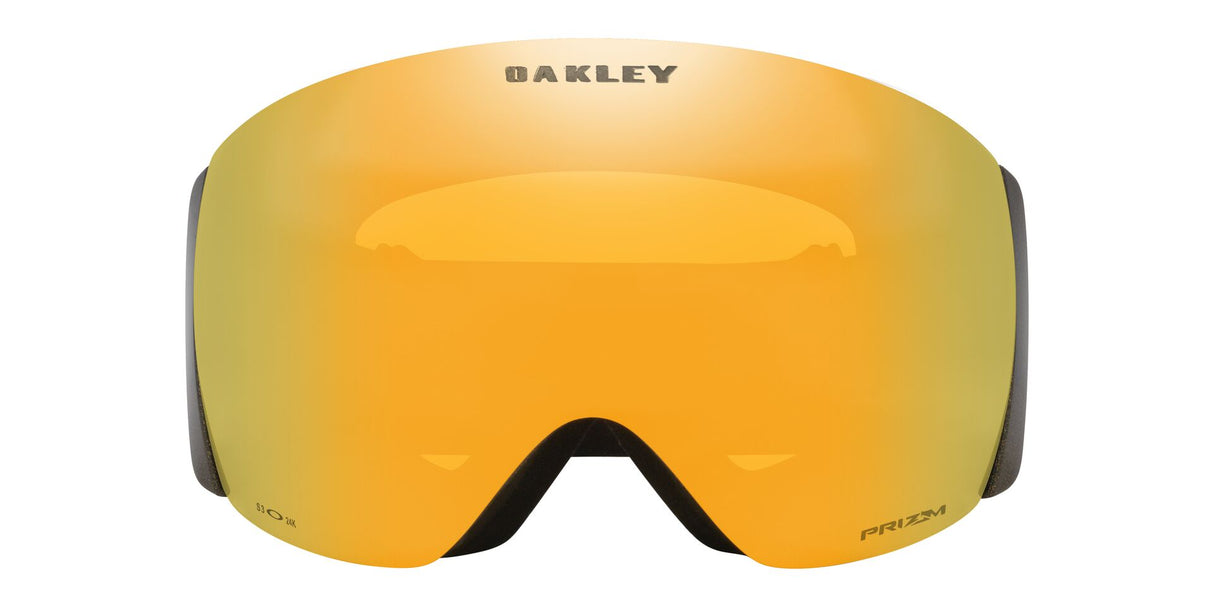 Oakley Flight Deck Pro L 50th Anniversary Metallic Black Gold Prizm 24K Prizm Iced voorzijde