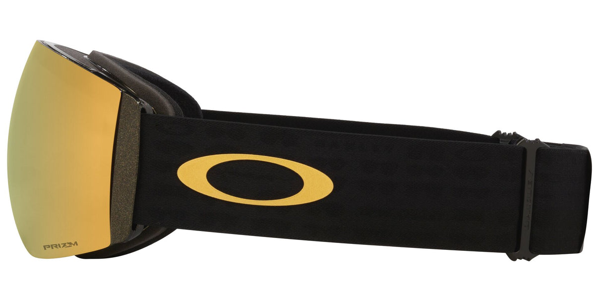 Oakley Flight Deck Pro L 50th Anniversary Metallic Black Gold Prizm 24K Prizm Iced zijaanzicht