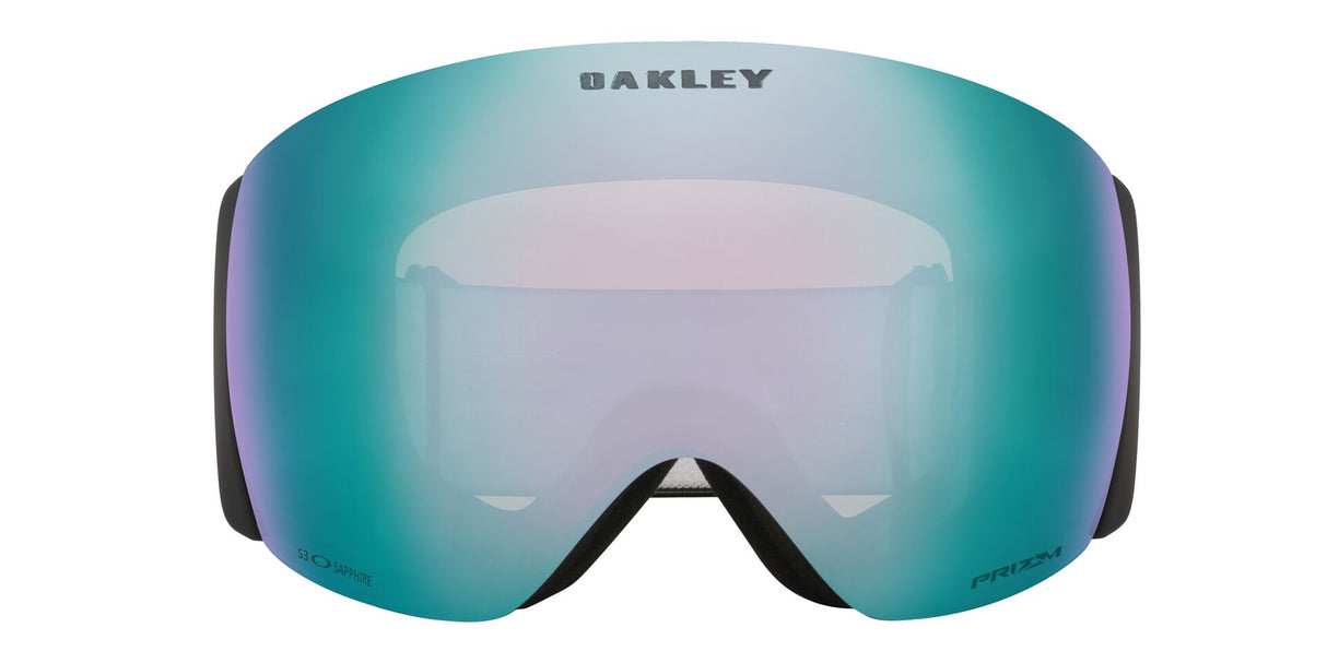 Oakley Flight Deck Pro L Matte Black Prizm Sapphire & Prizm Iced voorzijde
