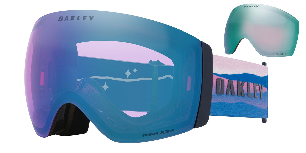 Oakley Flight Deck Pro L Mikaela Shiffrin Signature Prizm Iced Prizm Sapphire