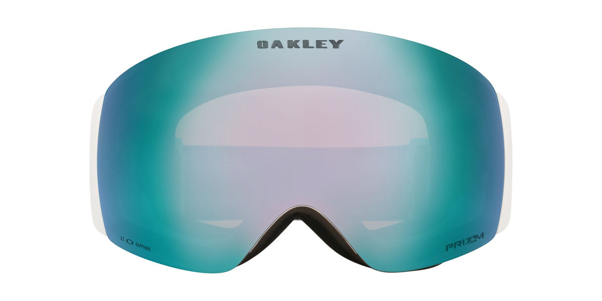 Oakley Flight Deck Pro M Matte White Prizm Sapphire Prizm Iced voorzijde